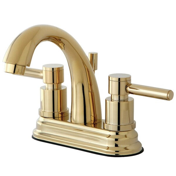 KS8612DL 4" Centerset Bathroom Faucet, Polished Brass